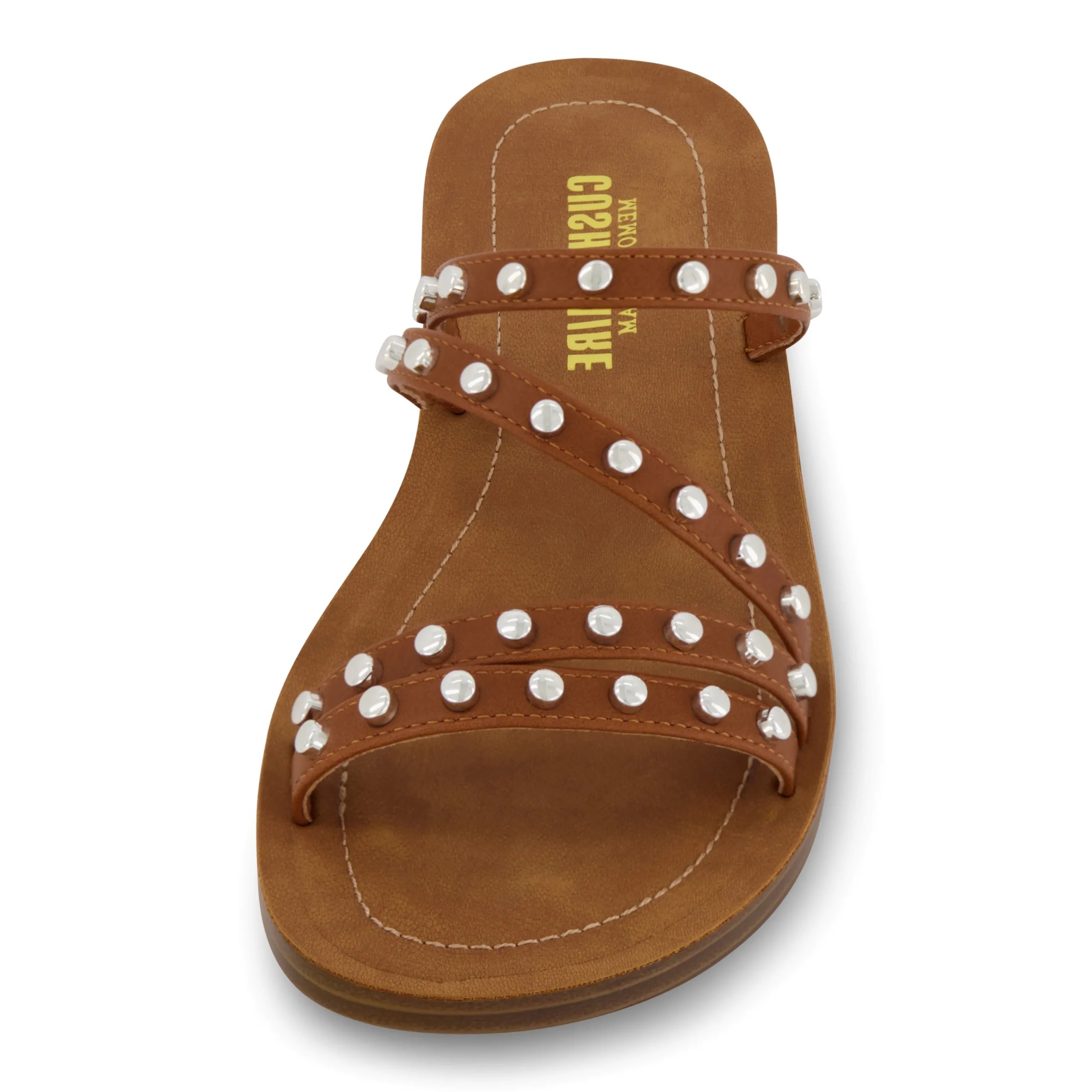 Slide Sandals | Flat Sandals>Cushionaire Andrea Studded Sandal