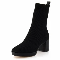 Platforms | Dress Boots>Cushionaire Bancroft Stretch Knit Heeled Boot