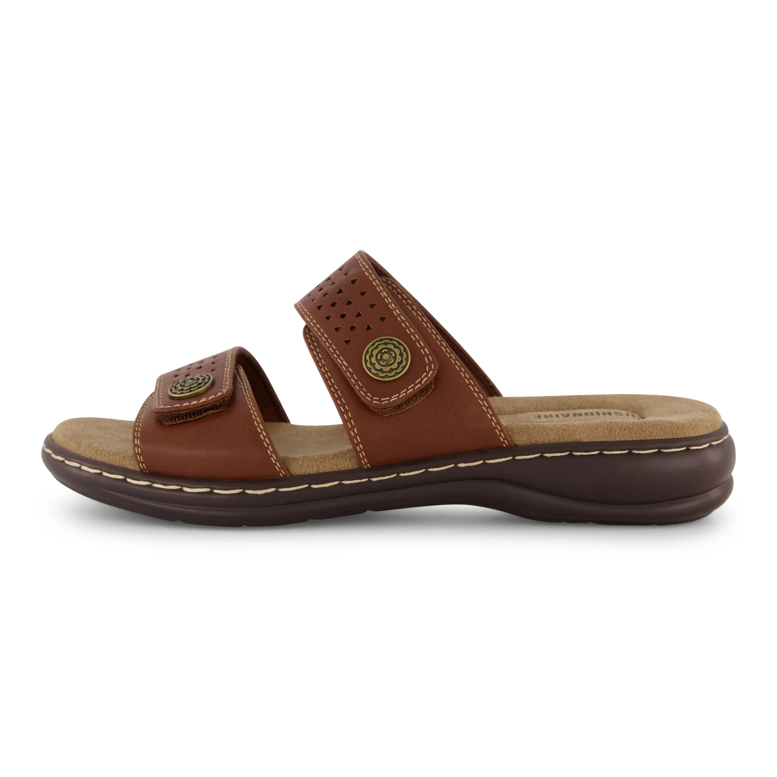 Comfort Sandals | Slide Sandals>Cushionaire Betsy Two Band Comfort Sandal