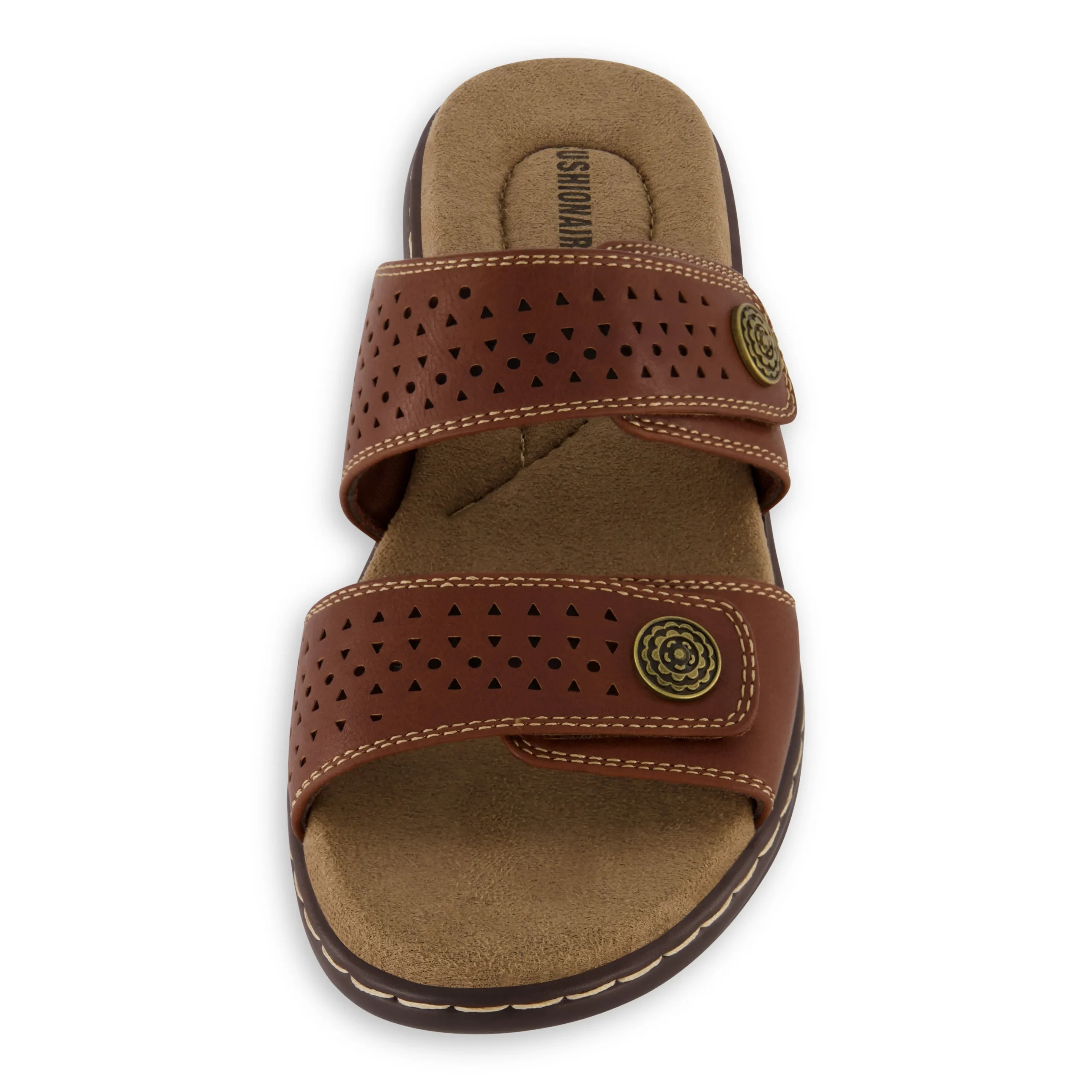 Comfort Sandals | Slide Sandals>Cushionaire Betsy Two Band Comfort Sandal