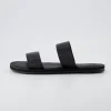 Slide Sandals | Flat Sandals>Cushionaire Calico Two Band Slide Sandal