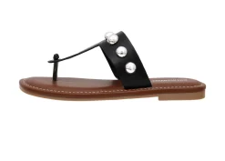 Flat Sandals>Cushionaire Cindy Studded Thong Sandal
