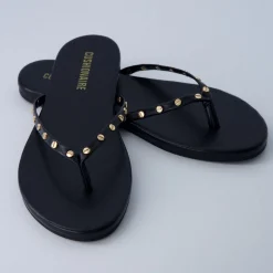 Flat Sandals>Cushionaire Confetti Studded Flip-Flops