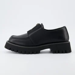 Loafers | Casuals>Cushionaire Dario Zipper Slip On Loafer Black
