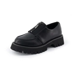 Loafers | Casuals>Cushionaire Dario Zipper Slip On Loafer Black