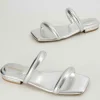 Slide Sandals | Flat Sandals>Cushionaire Dazzle Two Band Slide Sandal