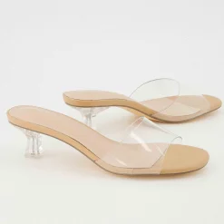 Dress Sandals | Dress Sandals>Cushionaire Doral Kitten Heel Sandal Clear