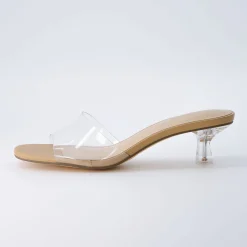 Dress Sandals | Dress Sandals>Cushionaire Doral Kitten Heel Sandal Clear