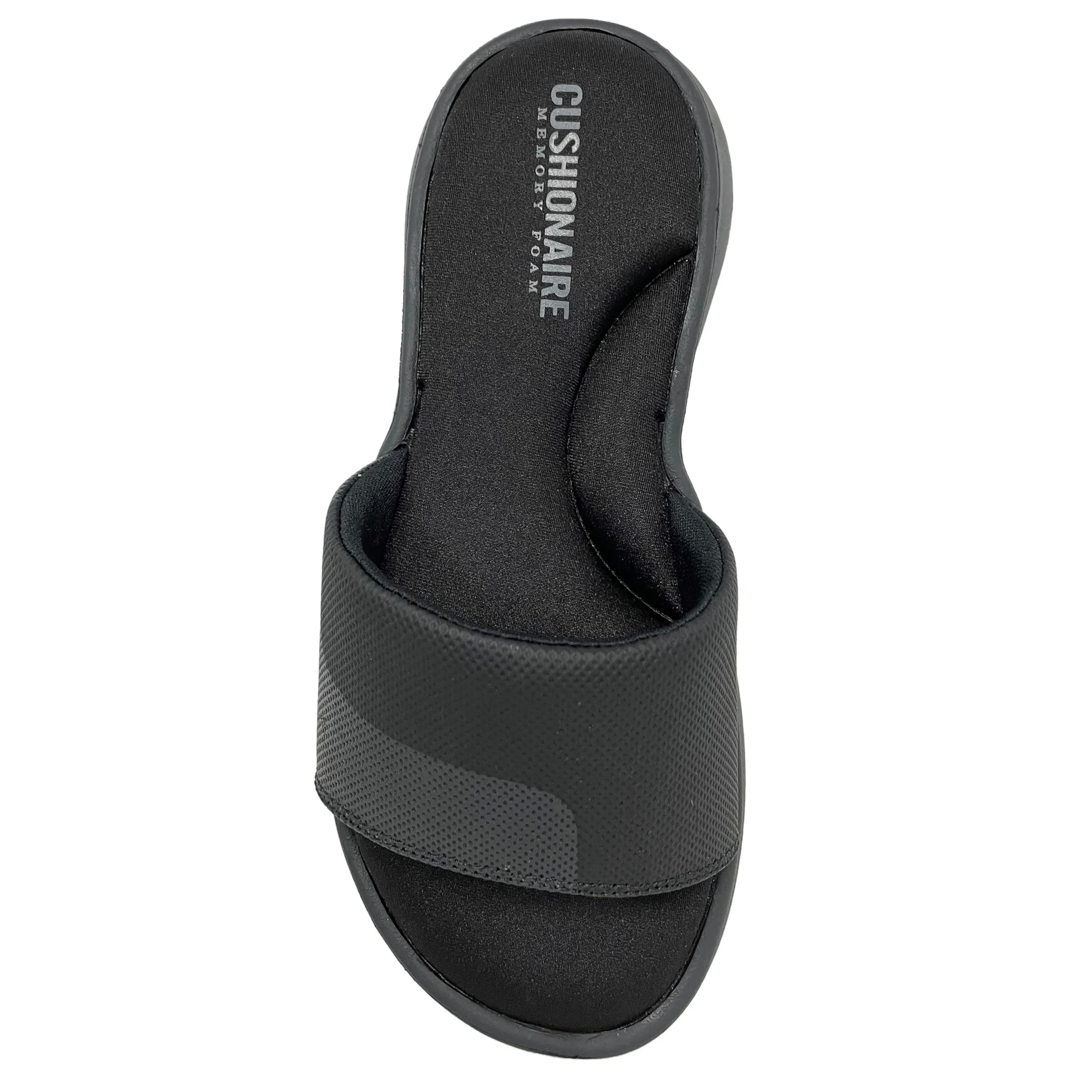 Comfort Sandals | Slide Sandals>Cushionaire Eva Comfort Slide Black