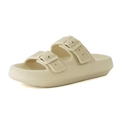 Slide Sandals | Platform Sandals>Cushionaire Fame Two Band Cloud Slide