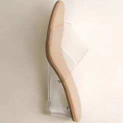 Dress Sandals | Dress Sandals>Cushionaire Gloss Lucite Wedge Sandals Clear