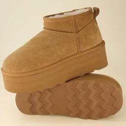 Cozy Boots | Booties>Cushionaire Hippy Cozy Platform Ankle Boot
