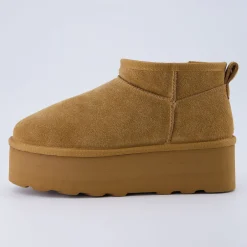 Cozy Boots | Booties>Cushionaire Hippy Cozy Platform Ankle Boot