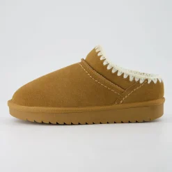 Slippers | Clogs & Mules>Cushionaire Homemade Suede Mule Slippers Chestnut