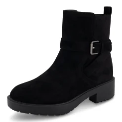 Booties>Cushionaire Houston Buckled Ankle Boot