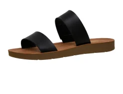 Slide Sandals | Flat Sandals>Cushionaire Imelda Two Band Sandal