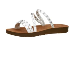 Slide Sandals | Flat Sandals>Cushionaire Ingrid Studded Sandal