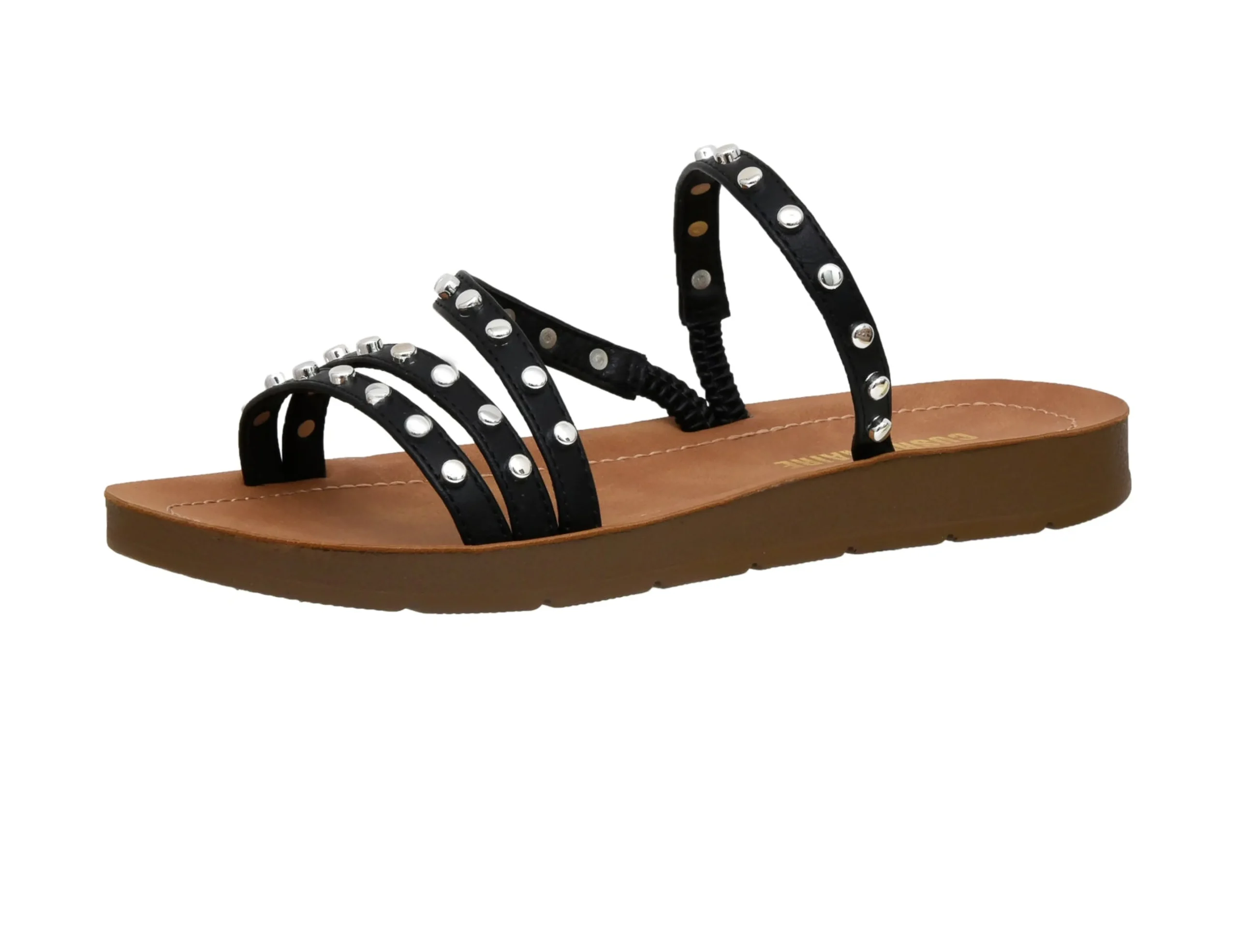 Slide Sandals | Flat Sandals>Cushionaire Ingrid Studded Sandal