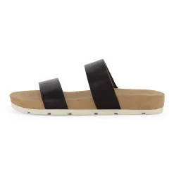 Slide Sandals | Footbed Sandals>Cushionaire Jaimy Two Band Footbed Sandal