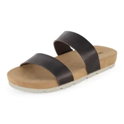 Slide Sandals | Footbed Sandals>Cushionaire Jaimy Two Band Footbed Sandal