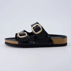 Slide Sandals | Footbed Sandals>Cushionaire Lang Cork Footbed Sandal