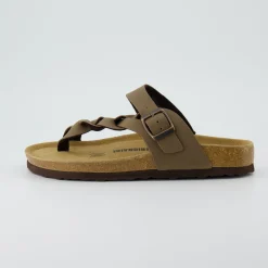 Footbed Sandals>Cushionaire Libby Cork Footbed Thong Sandal