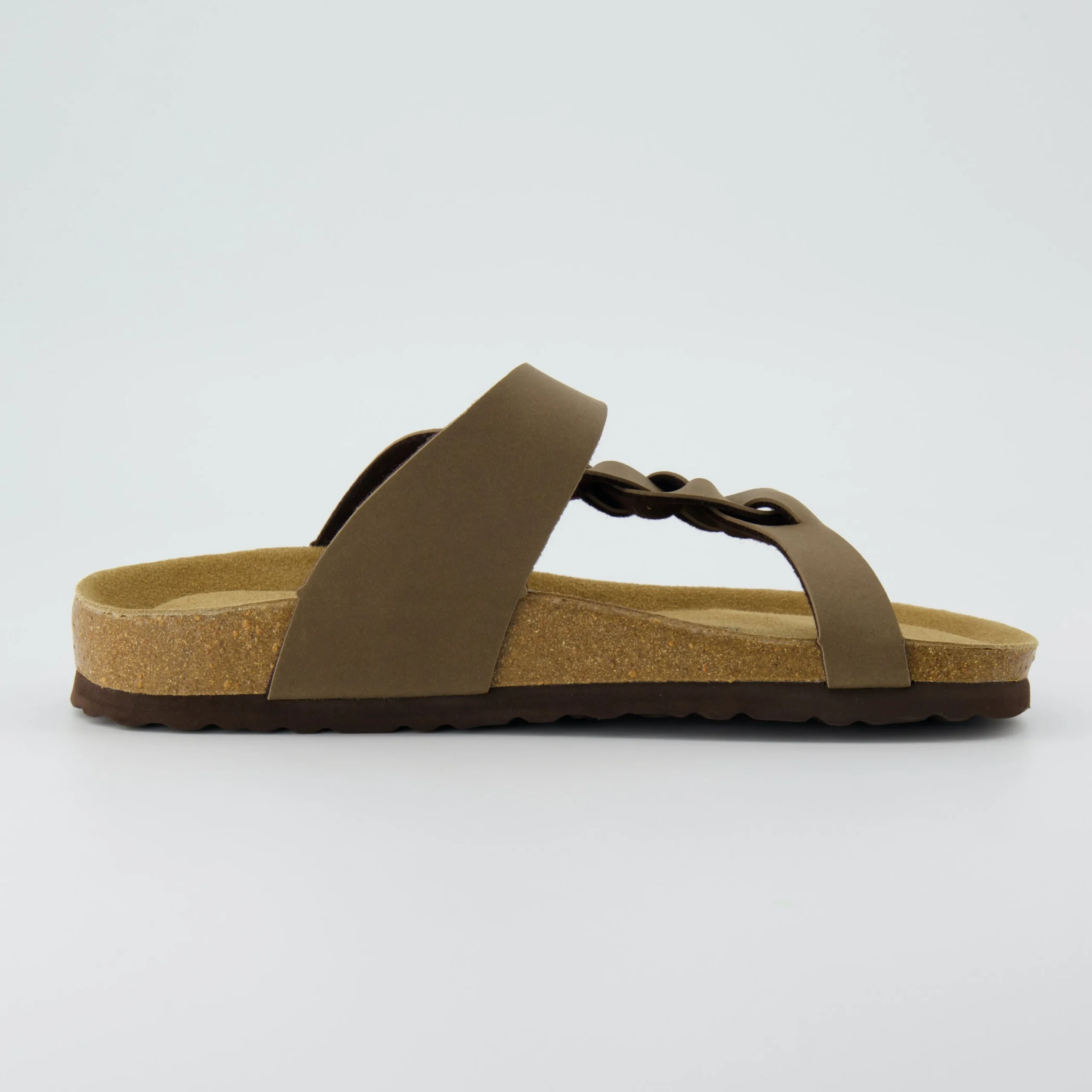Footbed Sandals>Cushionaire Libby Cork Footbed Thong Sandal
