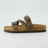 Slide Sandals | Footbed Sandals>Cushionaire Lizzy Cork Footbed Sandal