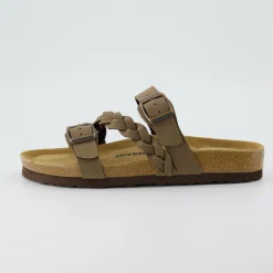 Slide Sandals | Footbed Sandals>Cushionaire Lizzy Cork Footbed Sandal