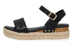 Platform Sandals>Cushionaire Mae Woven Espadrille Wedge Sandal