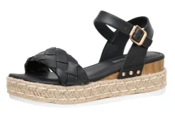 Platform Sandals>Cushionaire Mae Woven Espadrille Wedge Sandal