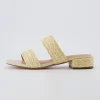 Dress Sandals | Dress Sandals>Cushionaire Niki Raffia Block Heel Sandals Natural