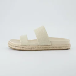 Slide Sandals | Flat Sandals>Cushionaire Niles Espadrille Footbed al Sand