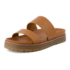 Slide Sandals | Platform Sandals>Cushionaire Noho Platform Footbed Sandal