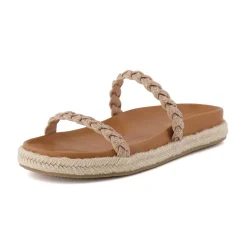 Slide Sandals | Flat Sandals>Cushionaire Nutmeg Espadrille Footbed Sandal