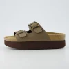 Platform Sandals | Footbed Sandals>Cushionaire Plane Platform Footbed Sandal