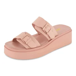Slide Sandals | Platform Sandals>Cushionaire Planet Two Band Platform Sandal