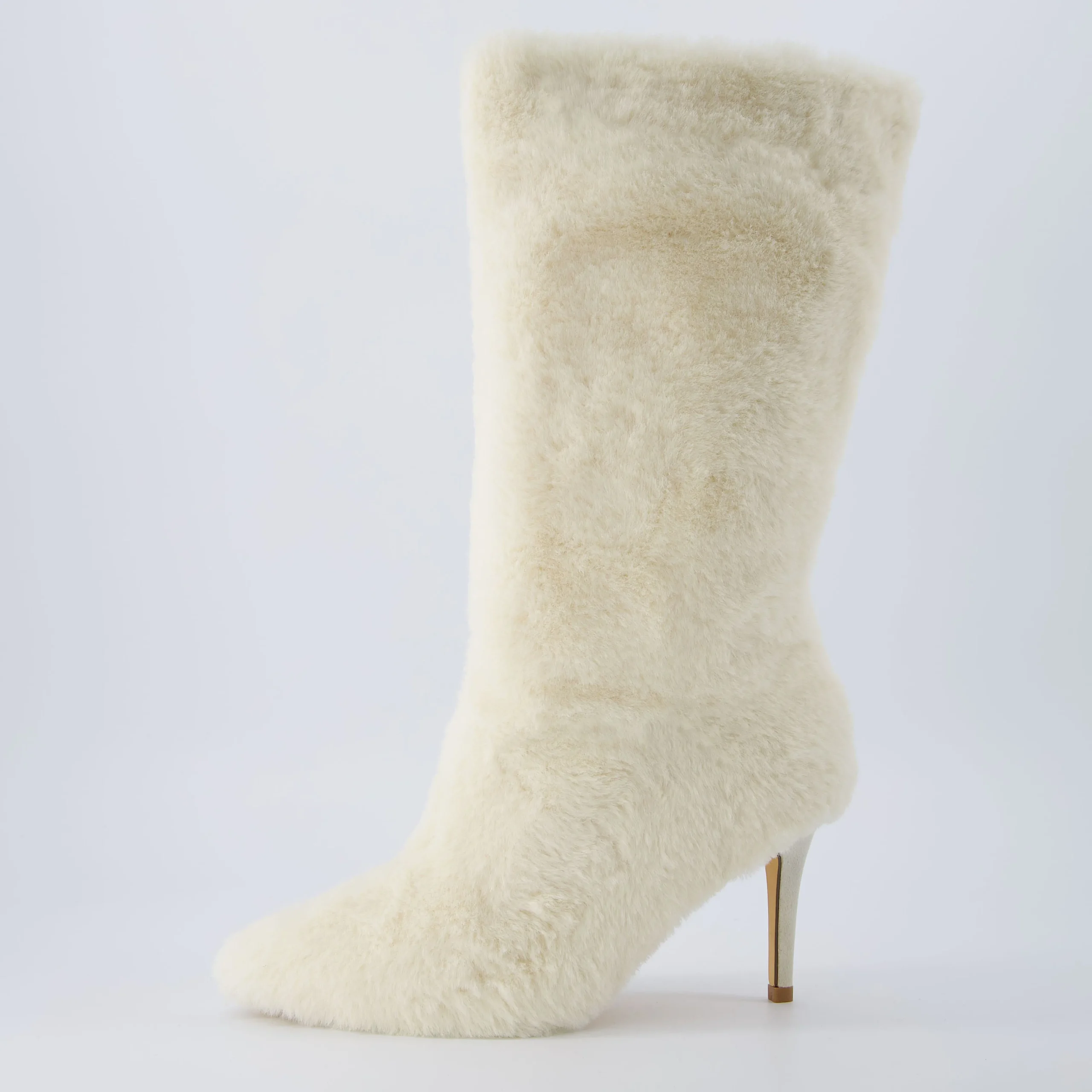 Dress Boots | Cozy Boots>Cushionaire Posh Shearling Boot Cream