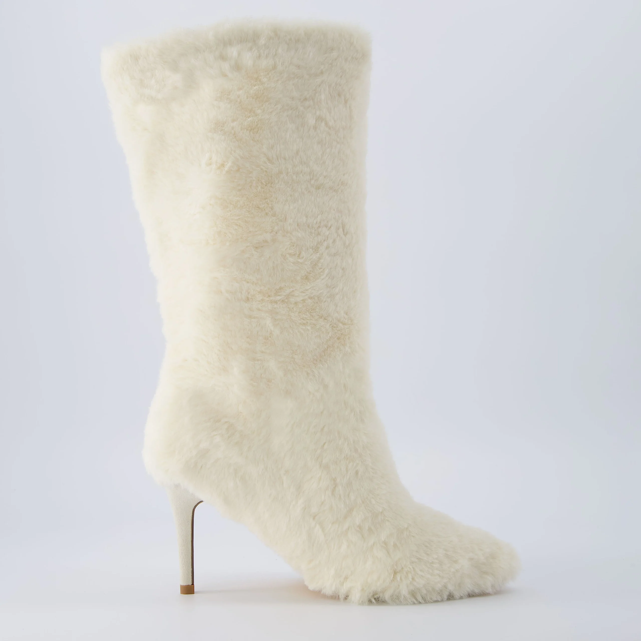 Dress Boots | Cozy Boots>Cushionaire Posh Shearling Boot Cream
