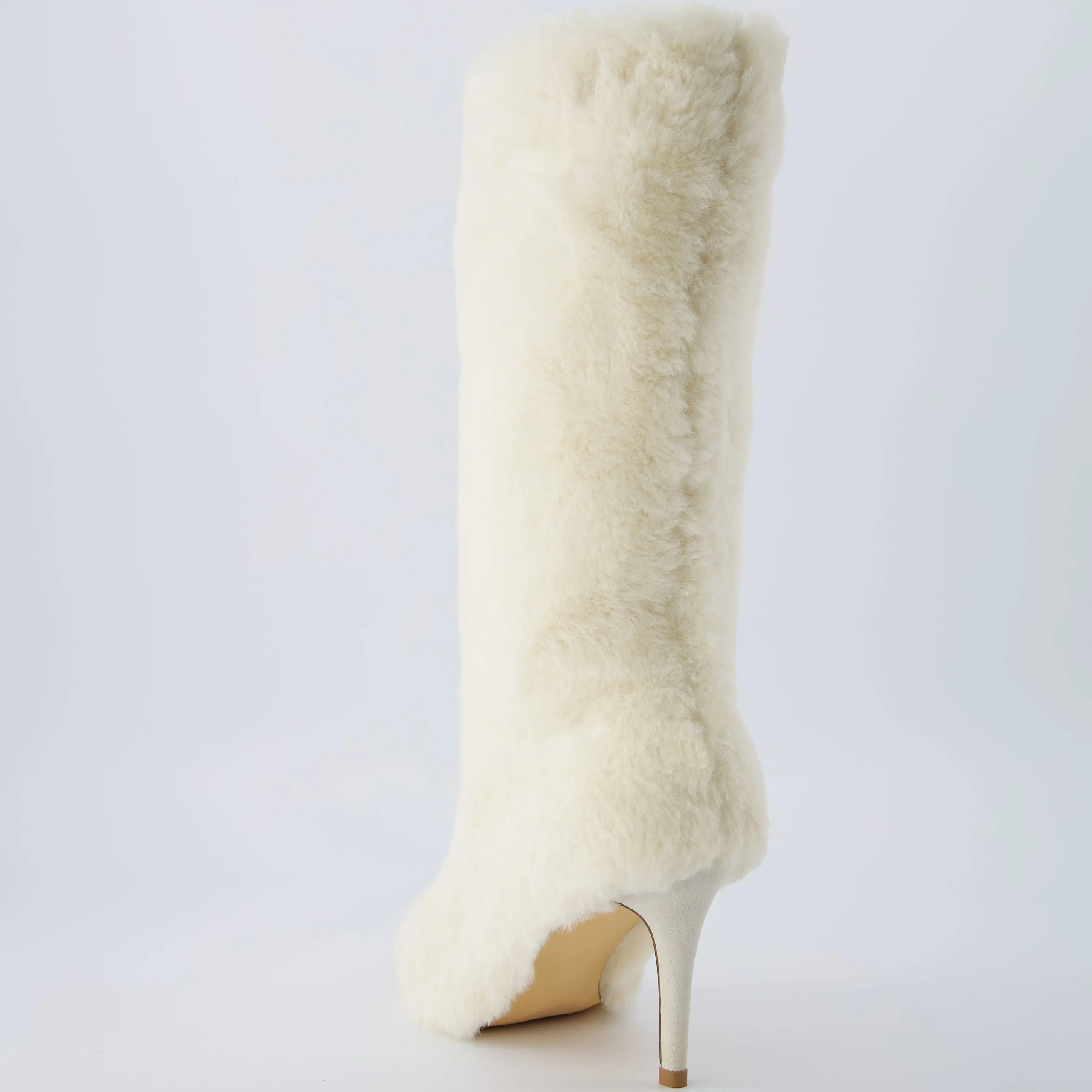 Dress Boots | Cozy Boots>Cushionaire Posh Shearling Boot Cream