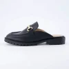 Clogs & Mules | Casuals>Cushionaire Ragu Lug Sole Mule Black