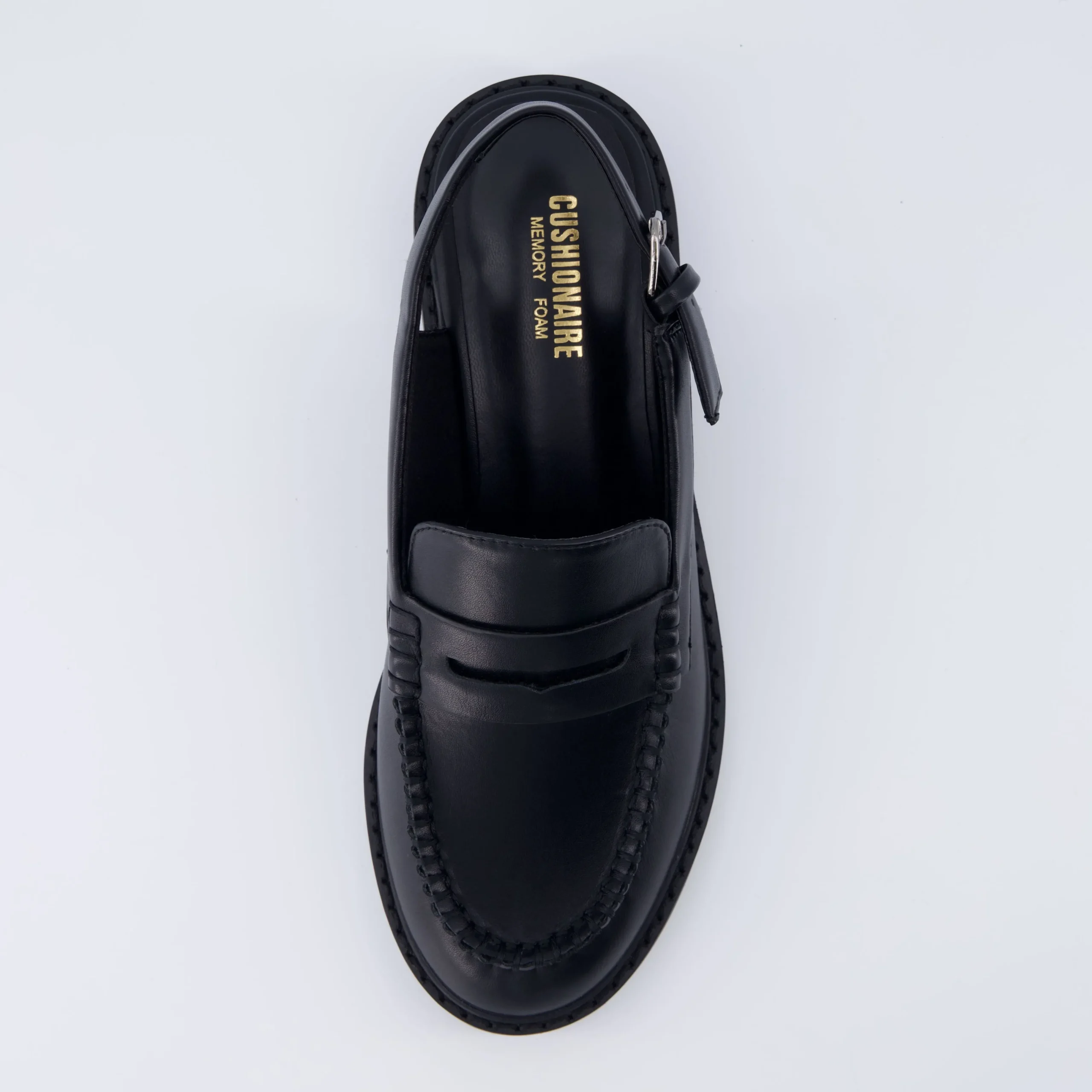 Loafers | Clogs & Mules>Cushionaire Romance Sling Back Loafer Black