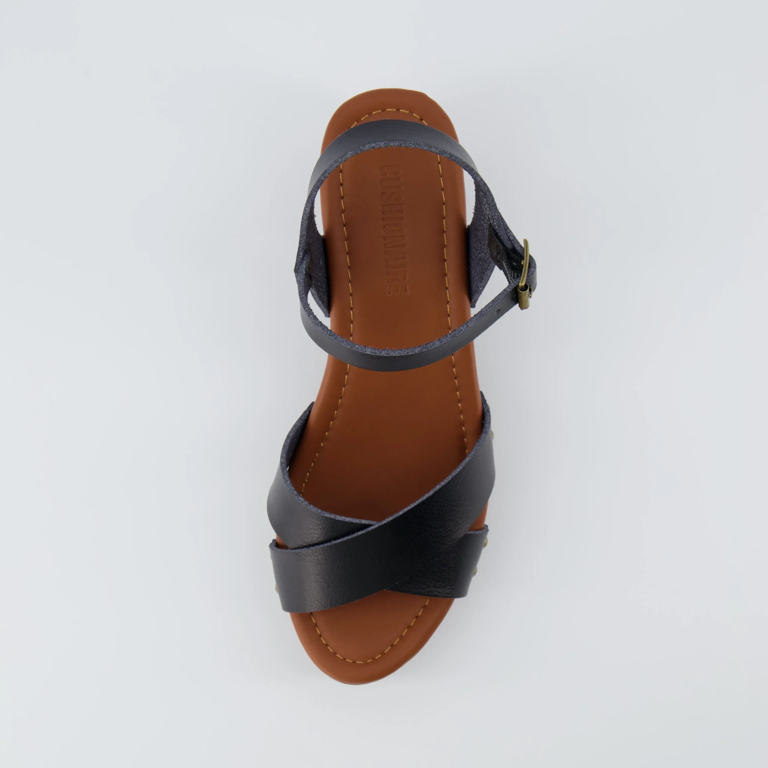 Platform Sandals | Dress Sandals>Cushionaire Slate Faux Wood Sandals