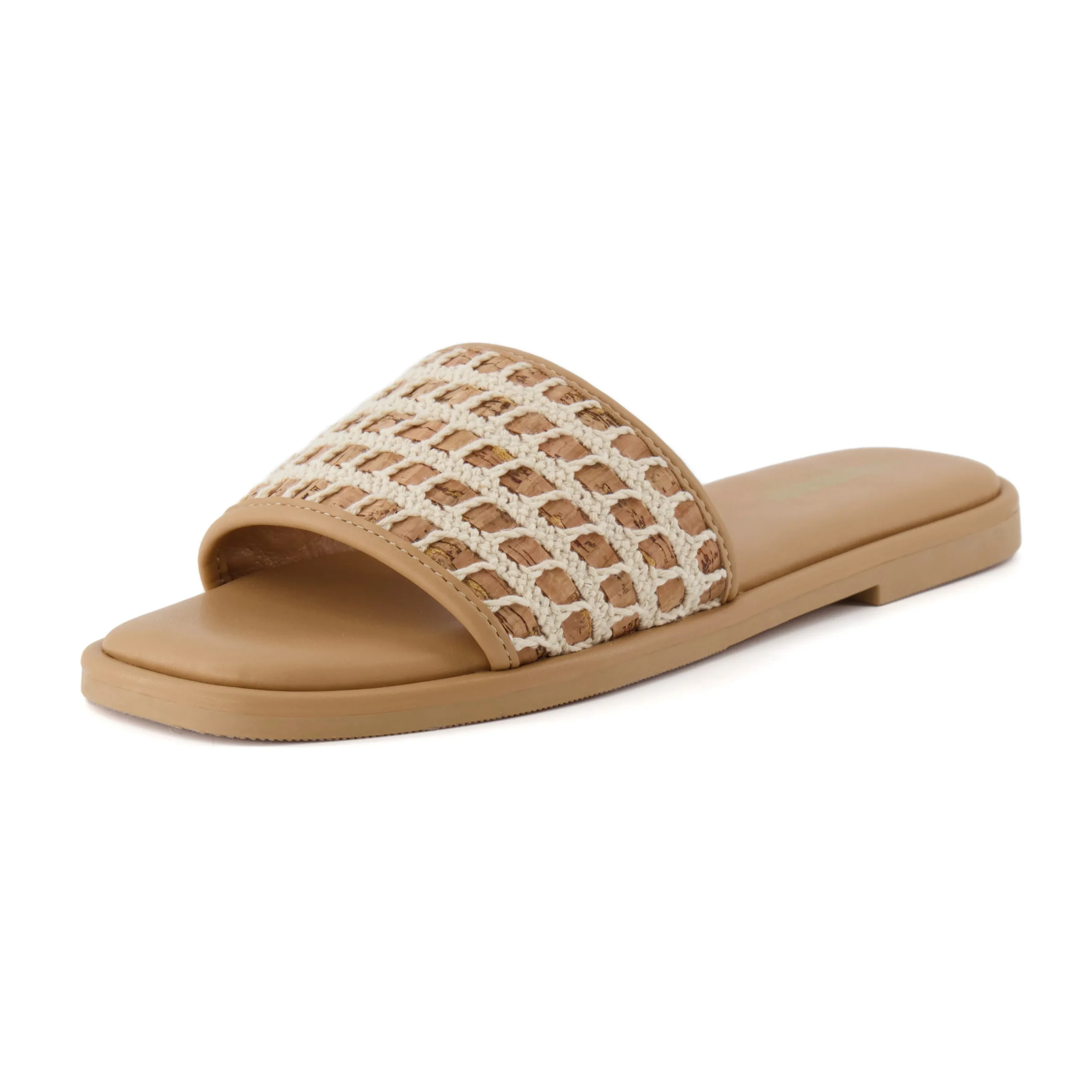 Slide Sandals | Flat Sandals>Cushionaire Taffy Crochet Slide Sandal