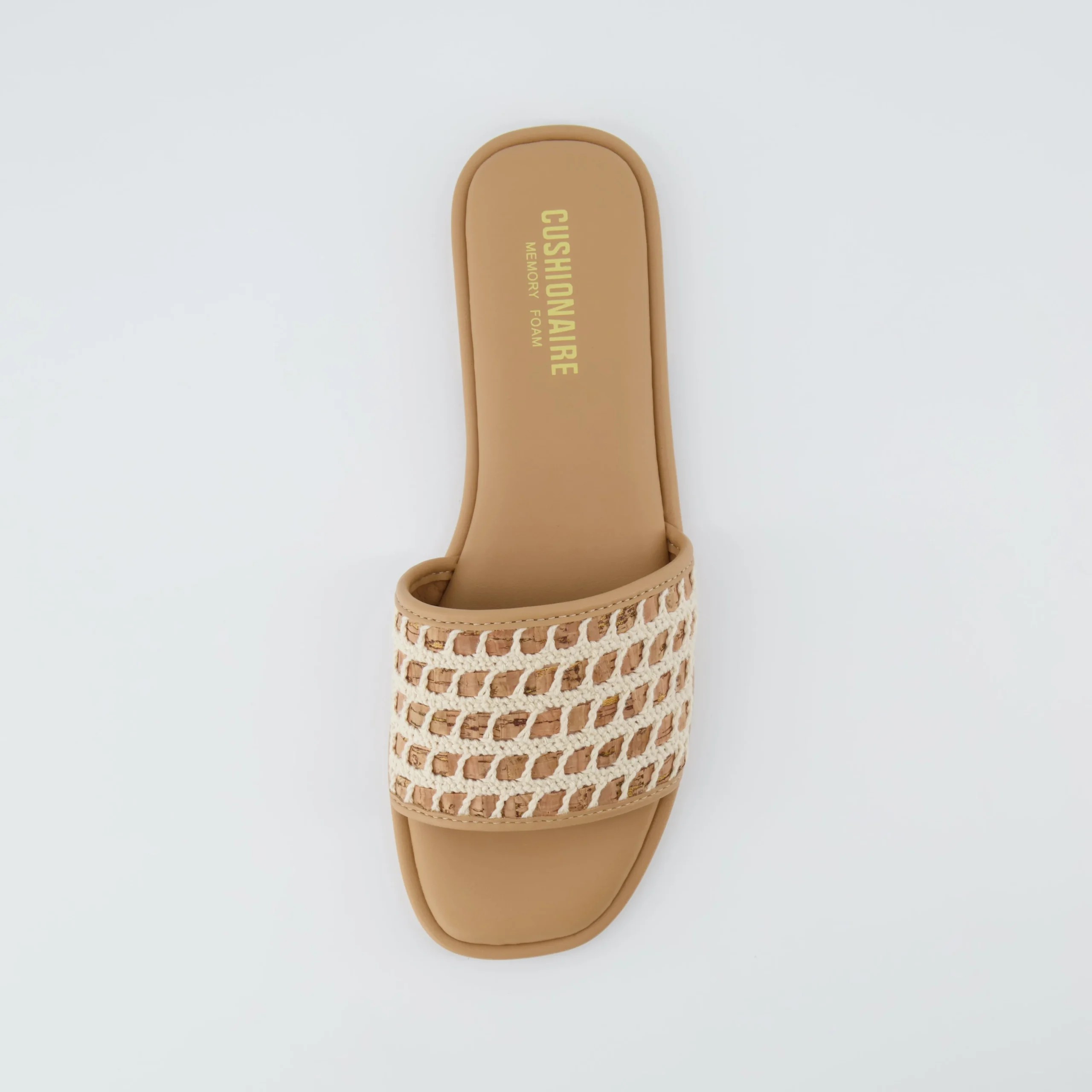 Slide Sandals | Flat Sandals>Cushionaire Taffy Crochet Slide Sandal