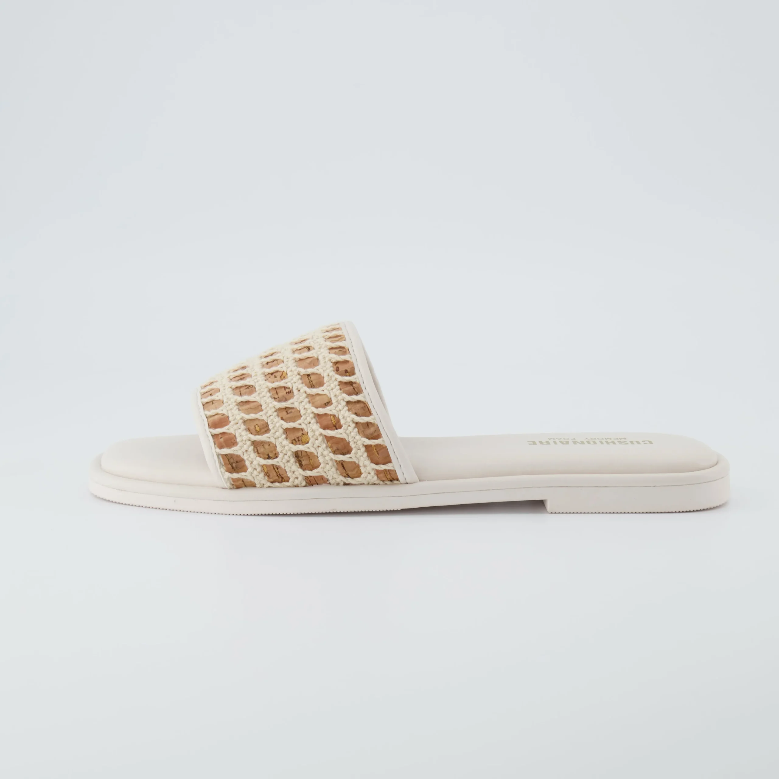 Slide Sandals | Flat Sandals>Cushionaire Taffy Crochet Slide Sandal