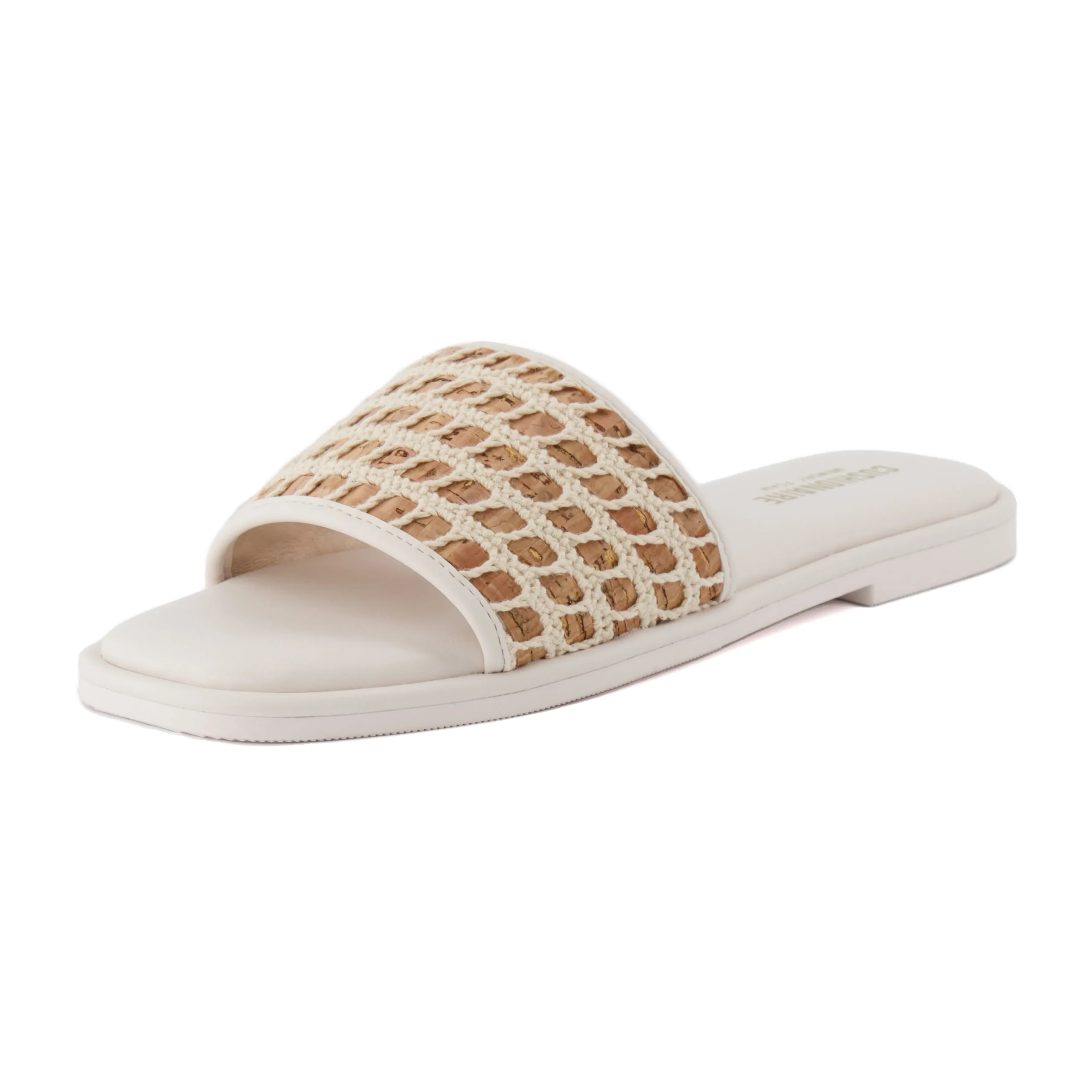 Slide Sandals | Flat Sandals>Cushionaire Taffy Crochet Slide Sandal