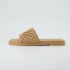 Slide Sandals | Flat Sandals>Cushionaire Temptest Basket Weave Slide Sandal