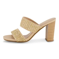 Dress Sandals | Dress Sandals>Cushionaire Tosh Two Band Raffia Sandal