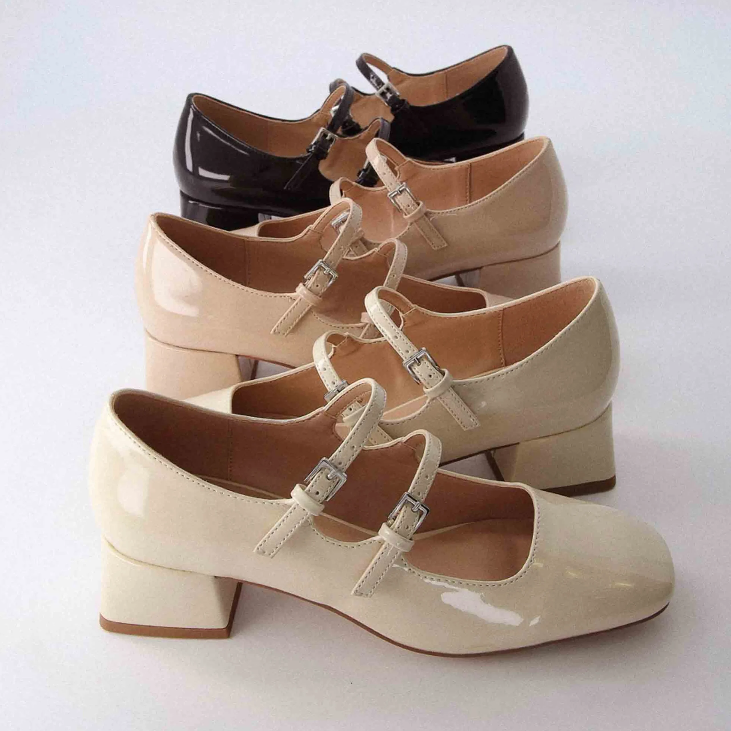 Mary Janes>Cushionaire Twiggy Patent Mary Jane